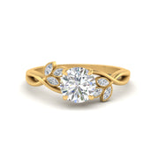 vintage-inspired-round-lab-diamond-nature-ring-in-yellow-gold-FD10962ROR-NL-YG